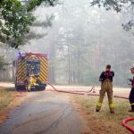 R1, A9, Waldbrand, Fichtenwalde, Feuerwehr