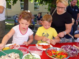 Groß Kreutz (Havel), Deetz, Pizzabacken, Backofen, Kindertag