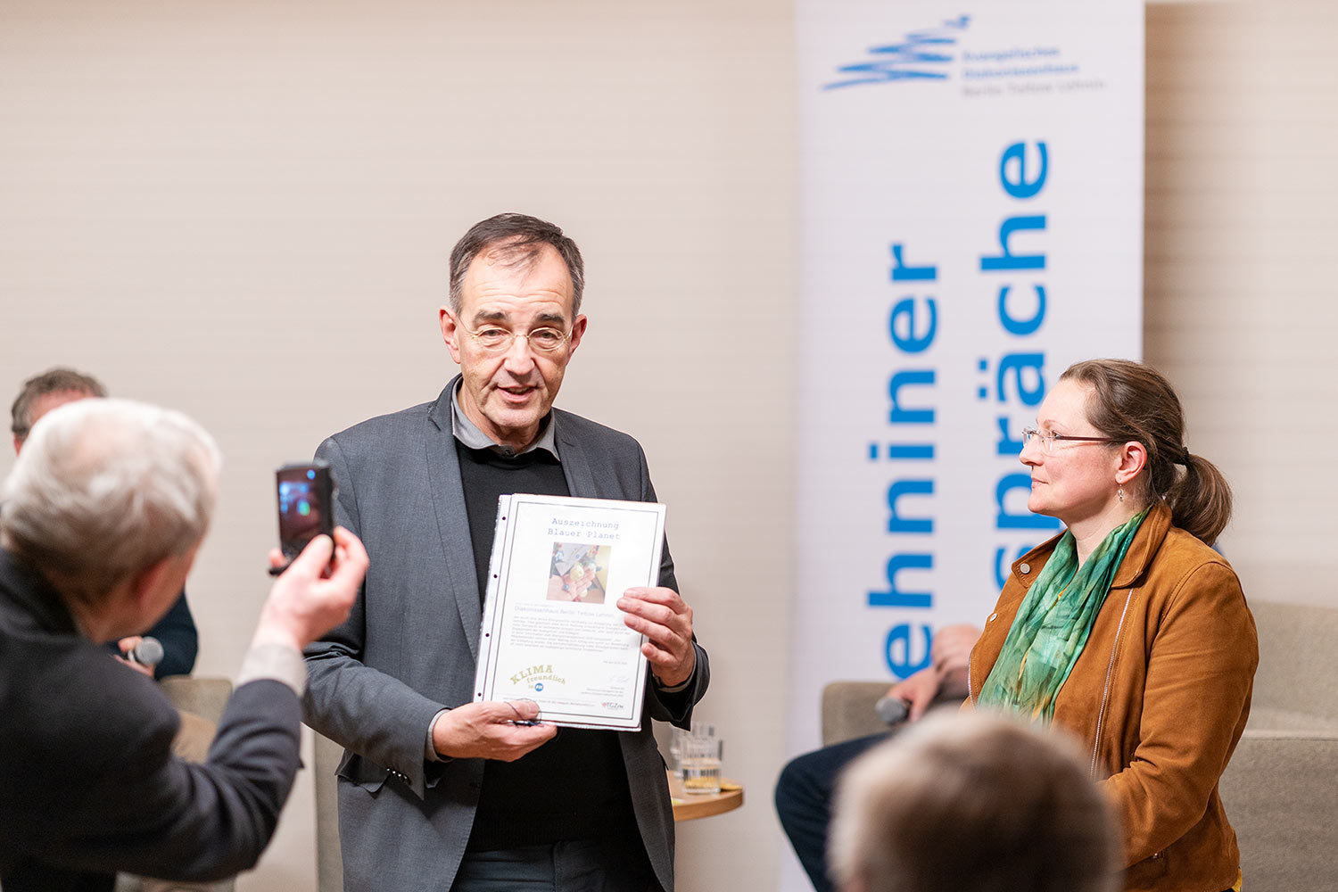 Umweltpreis "Blauer Planet", Lutz Ausserfeld, Lehniner Gespräch, Evangelisches Diakonissenhaus, Lehnin