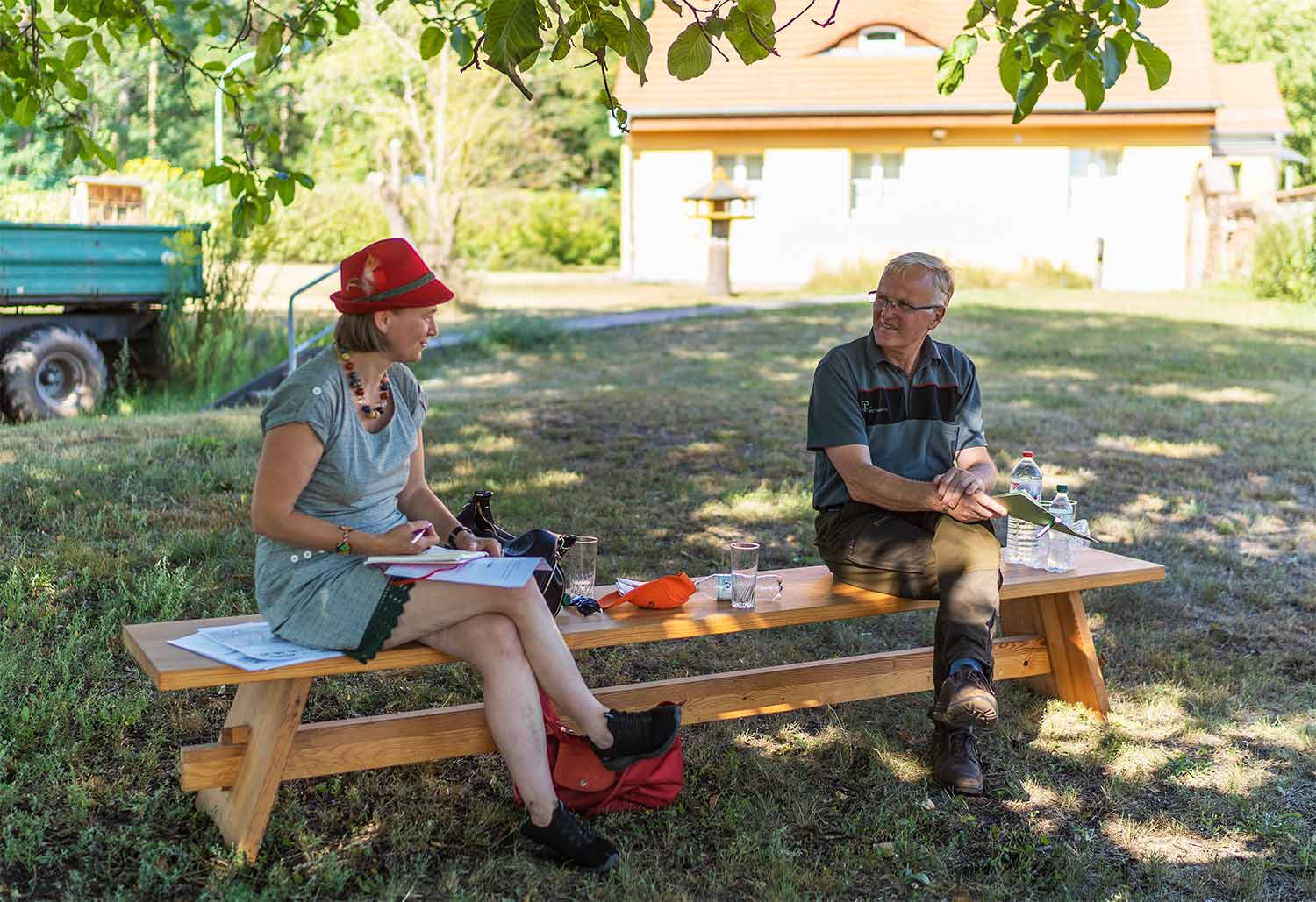 Anke Domscheit-Berg, Jörg Dechow, Oberförsterei Lehnin