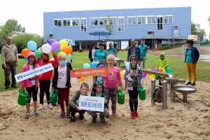 Brandenburger Bank, Schulcampu Lehnin, Lehnin, Wasserspiel