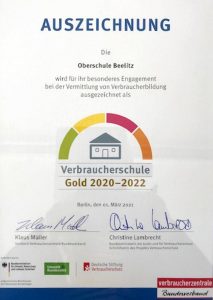 Beelitz, Oberschule Beelitz, Verbraucherschule