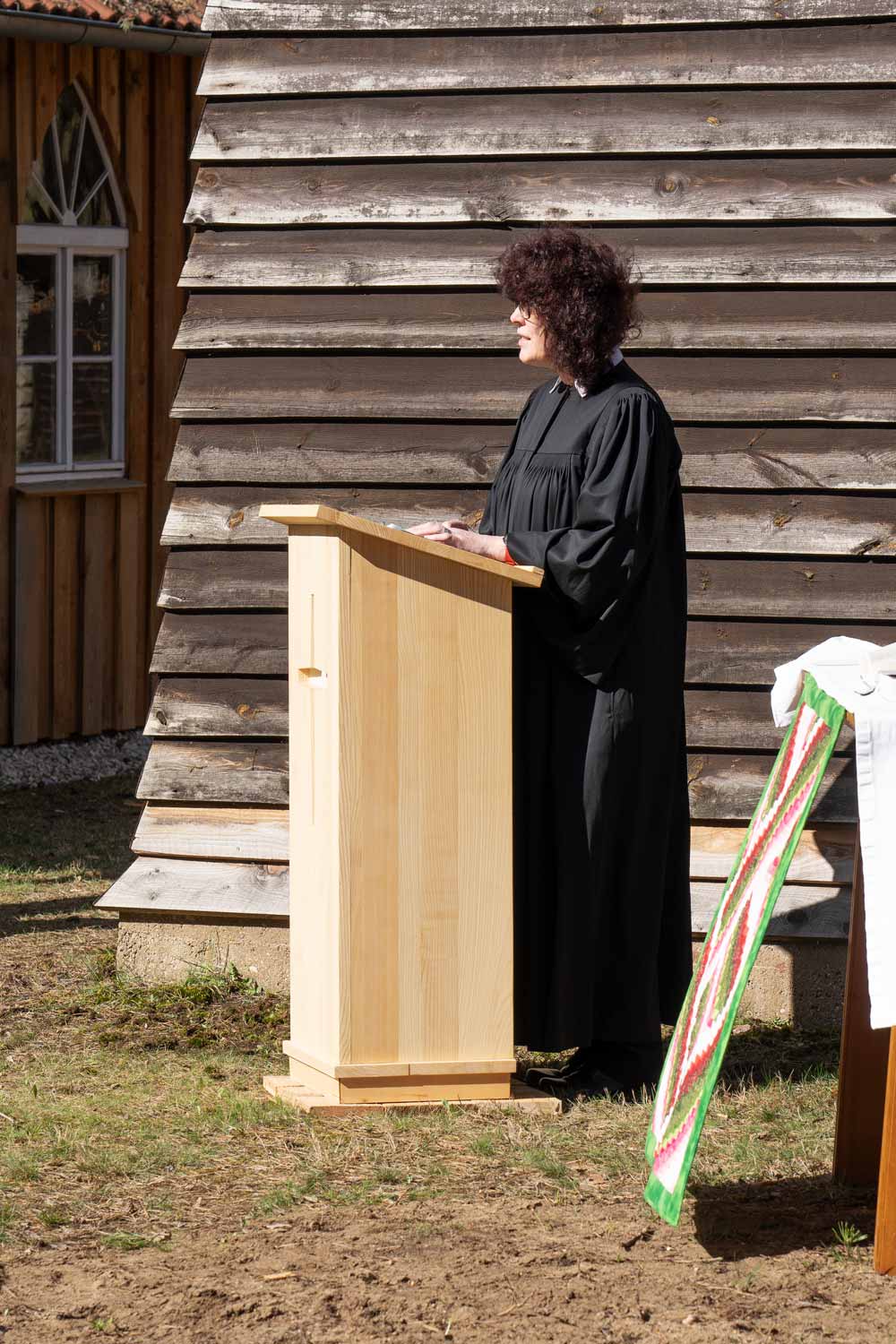 Pfarrerin Almuth Wisch, Borkwalde, Andacht, Waldkirche, Zukunftswald