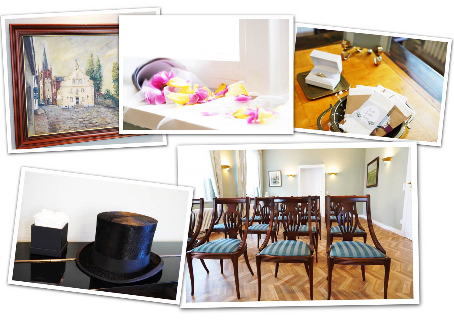 Collage Trauzimmer Werder